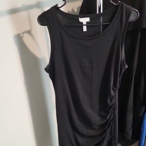 Leith Black Sleeveless Mini Dress